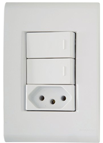 Conjunto 2 Interruptor Simples Tomada 2p+t 20a250v 57170071