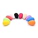 Dolovemk 2PCS Beauty Makeup Blending Sponges, Undereye/Eyelid Foundtion Applicator Wedges, Small Soft Flawless Semi-Egg Shaped Sponge, Size: 42mmx30mm (Non-Latex) (Random Colors)