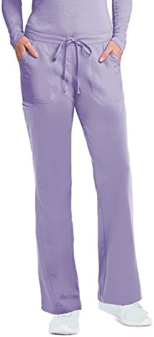 NRG by Barco Uniforms Women's Half-Elastic Half-Drawstring Waist Scrub Pant X-Small Wisteria