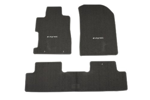 Genuine Honda Accessories 08P15-SVA-120A Gray Floor Mat for Select Civic Models