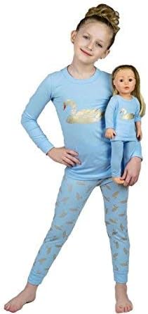 Girls Pyjama by Lilli&Me | Girls and Dolls Matching 4 Piece Pyjama Sets