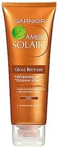 Garnier Ambre Solaire Gloss Bronzer Self Tanning Gel 125ml