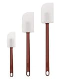 Set Of 3 Sizes Silicone Spatula Scraper Heat Resistant Up To 500 Degree