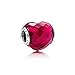 Pandora Shape of Love Fuchsia Charm with Crystal 796563NFR