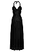 G2 Chic® Women's Smocked Solid Elegant Lace Cocktail Maxi Dress