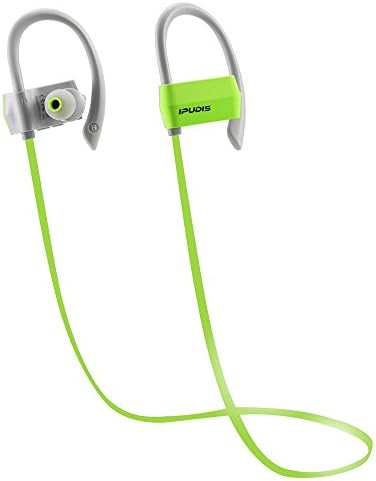 Bluetooth Earbuds Hook Stereo V4.1 Earphone Sports Wireless Headsets Nano Coating Protection for Running(Green)