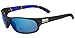 Bolle Anaconda Sunglasses, Medium/Large, Polarized Offshore Blue Oleo AR, Matte Black/Stripes