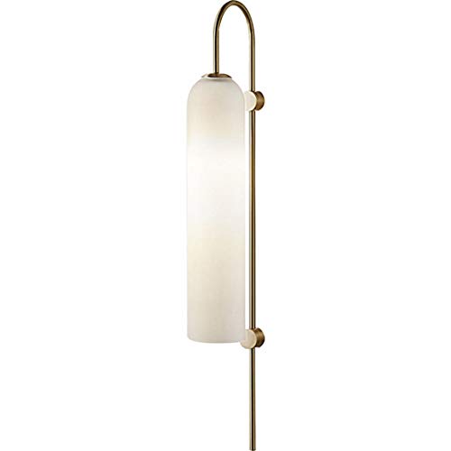 Photo 1 of BOKT Modern Wall Sconces 1-Light Wall Mounted Light Mid Century Modern Wall Decor Stylish Lighting Lamp Long Tube Glass Vanity Light Fixture (Milk White