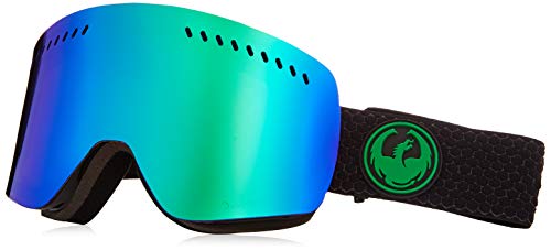 Dragon Alliance Split/Green LL Amber Goggles, Black
