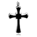 Black Cross Premium Stainless Steel Pendant Necklace Urn Filler Kit Cremation Ashes Jewelry Keepsake