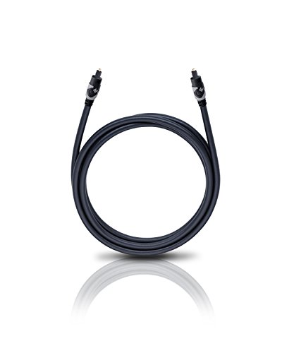 Oehlbach Easy Connect Opto 150 - Optische digitale kabel met Toslink-stekker - Geschikt voor Soundbar, Blu-Ray Player & PS4-1,5 m - Zwart/Grijs