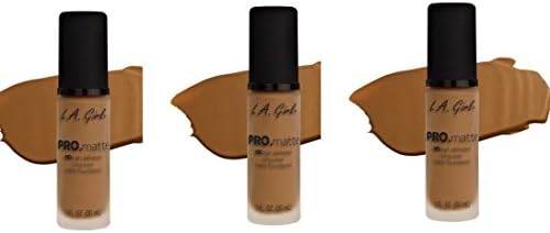 [ TRENDING PACK OF 3] L.A. GIRL Pro.Matte Foundation Long-Wearing #GLM681 CARAMEL