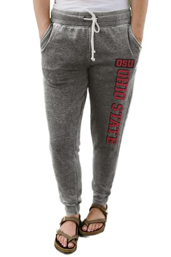 Ohio State Buckeyes NCAA Officially Licensed Women's Jogger Sweatpants Burnout,…