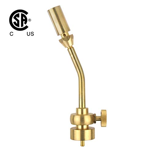 MR. TORCH Solid Brass Jumbo Pencil Flame Gas Welding Torch Head Nozzle, Upgraded Full Metal Version, Fuel by MAPP/MAP Pro/Propane, CSA Certified (Torch Only)