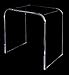 Acrylic End Table 17 inches high x 17 wide, x 12 deep x 3/8