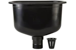 Laboratory High Density PP Water Channel Plastic Oval Cup Sink 260x138x200MM