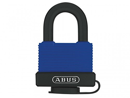 ABUS brass padlock Aqua Safe 70IB/50 gl.-6401 - keyed alike - weatherproof - stainless steel shackle for extra corrosion protection - plastic coating - ABUS security level 6