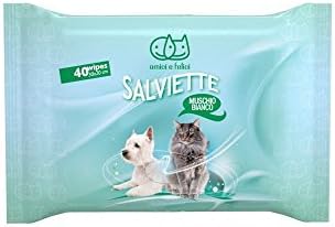 Camon Wipes White Musk. Two Packs of 40 Wipes Each