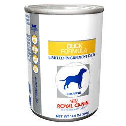 ROYAL Canin Veterinary Diet Canine Potato & Duck Formula Canned Dog Food 24/13.6 oz ROYAL Canin Veterinary Diet Canine Potato & Duck Formula Canned Dog Food 24/13.6 oz
