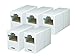 iMBAPrice RJ45 Coupler - (Pack of 5) Cat5e Ethernet Cable Extender Female to Female Straight Modular Inline Coupler