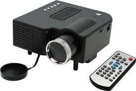 Gadget-Wagon 48 lumens Mini LCD Projector with inbuilt Speaker| VGA, HDMI ,USB, AV, SD Card Ports|320*240 Resolution.with Remote