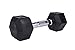 Gymenist Set of 2 Hex Rubber Dumbbell with Metal Handles, Pair of 2 Heavy Dumbbell Choose Weight