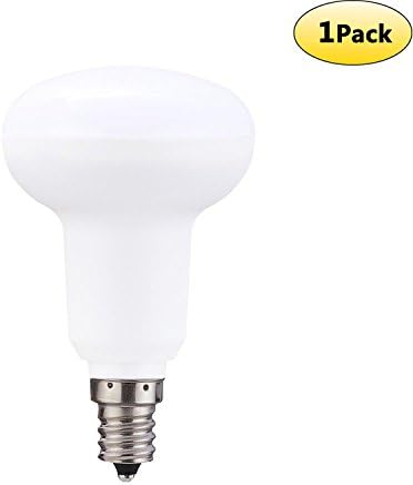 Non Dimmable E12 Mini-Reflector LED Bulb Replacement 50 Watt Halogen Bulbs,3000K Soft White 120Volt 500Lumens R14/R16 Indoor Flood Light Bulb-1 Pack