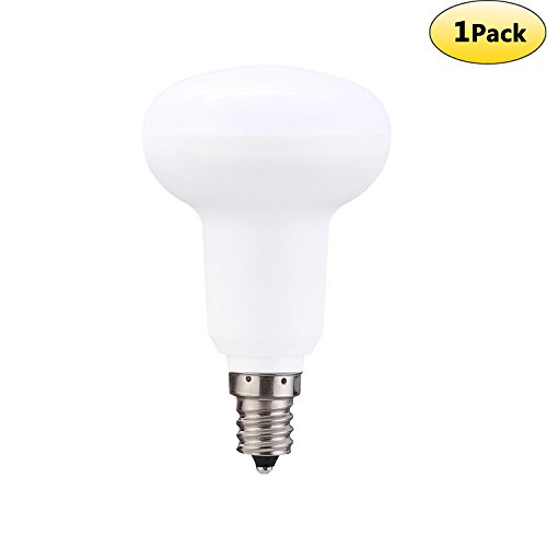 Non Dimmable E12 Mini-Reflector LED Bulb Replacement 50 Watt Halogen Bulbs,3000K Soft White 120Volt 500Lumens R14/R16 Indoor Flood Light Bulb-1 Pack