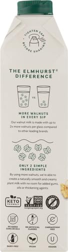 ELMHURST, MILK WALNUT UNSWEETENED OMEGA 3, 32 FL OZ