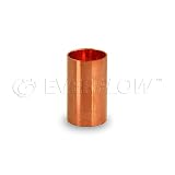 Everflow CCCP0200 Straight Copper Coupling With With Sweat Sockets And With Dimple Tube Stop, 2 Inch,