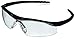MCR Safety DL110 Dallas Safety Glasses with Polished Black Frame and Clear Lens