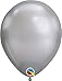 BALLOONSFAST.COM: 11'' Chrome silver 100ct Latex Balloons