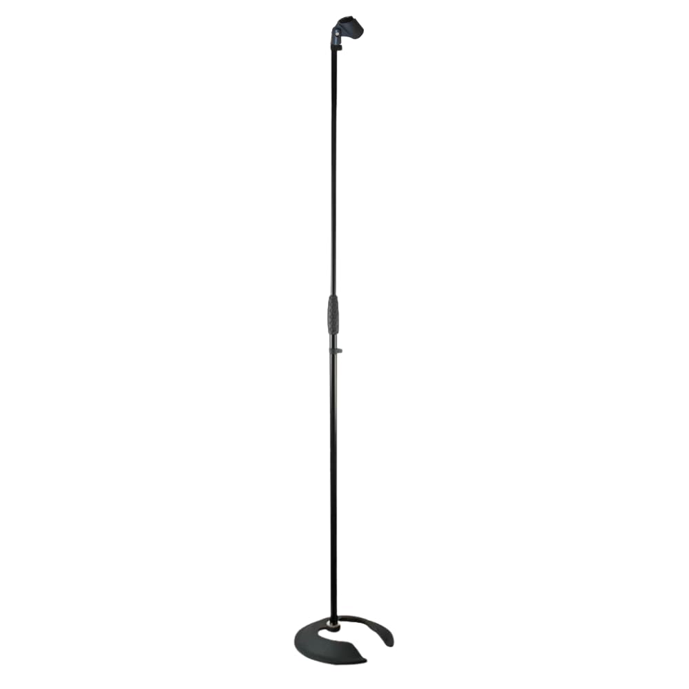 Thor MS002 Round Base Microphone Stackable Stand Black Retro Mic Stand