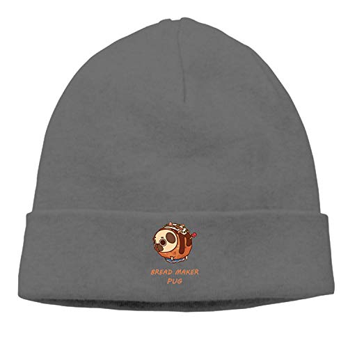 Christopher Macadam Bread Maker Pug Unisex Warm Chunky Thick Stretchy Knit Beanie Skull Cap Winter Knitting Warm Hat
