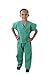 Natural Uniforms Childrens Scrub Set-Soft Touch-Role Play Costume Set (Surgical Green, 8/10)