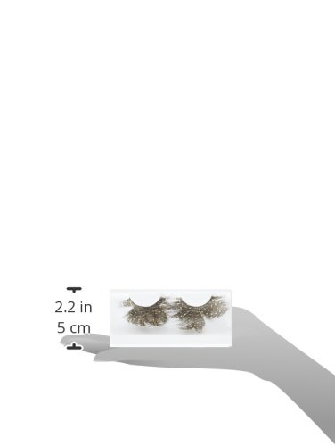 Baci Paradise Dreams Style No.613 Feather Eyelashes with Adhesive, Brown
