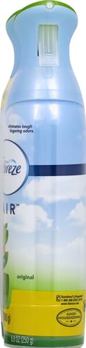 FEBREZE AIR MIST AIR FRESHENER SPRAY, ODOR-FIGHTING ROOM SPRAY, AIR FRESHENERS FOR HOME AND BATHROOM AND KITCHEN, AEROSOL CAN, GAIN ORIGINAL SCENT, 8.8OZ (PACK OF 2)