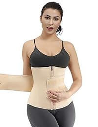 Sekluxy Corsé Cinturón de cintura de poliéster de acero hueso de la cintura entrenador Shaper adelgazar la pérdida de peso