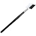 SODIAL(R) Women Double-sides Brow Comb Eyebrow Brush Wood Holder Make-up Cosmetic Makeup Tool 1pcs Black