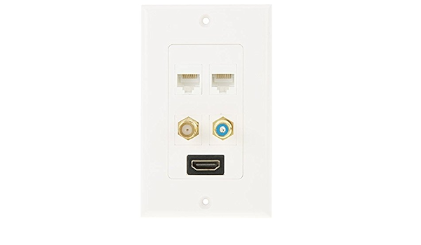 HDMI Enchufe hembra + rca hembra enchufe + 2 x Ethernet línea ...