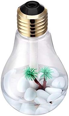 Ultra Zon Bulb Humidifier USB Portable Desktop LED Color Night Lights Diffuses Mist Air Purifier Office, Room