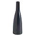 Thin Black Ceramic Bud Vase - 2.25 x 8 Inches - Aviv Single Stem Glossy Textured Vase - Modern Decor for Home or Office