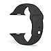 FanTEK 42mm Apple Watch Band S/M, Sports Silicone Replacement Wrist Strap for iWatch Series 1 Series 2, Black