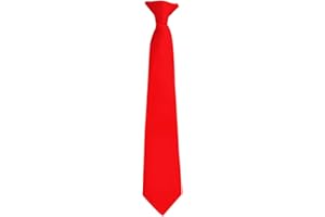 Moda Di Raza Pretied Banded Clip On Ties for Men and Young Men, Made of Woven Microfiber Fabric Tie Clip for Kid and Adult