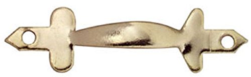 Dollhouse Miniature Door Pulls, Brass, Pkg of 2