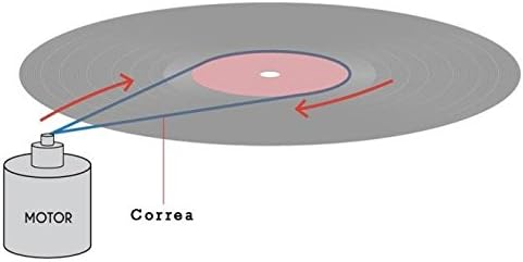 Correa para Tocadiscos. De arrastre, plana, transmisión para ...