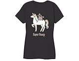 Pusheen Cat Super Fancy Womens T-Shirt - Black