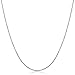 Kooljewelry 14k White Gold 1 mm Round Cable Chain Necklace (14, 16, 18, 20, 22, 24, 30 or 36 inch)