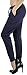 ToBeInStyle Women's Solid Print French Terry Jogger Pants - Eclipse - Large