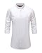 Emiqude Men's 100% Oxford Cotton Slim Fit Long Sleeve Button Down Solid Dress Shirt